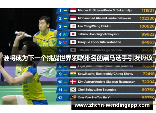 谁将成为下一个挑战世界羽联排名的黑马选手引发热议 谁将成为下一个挑战世界羽联排名的黑马选手引发热议