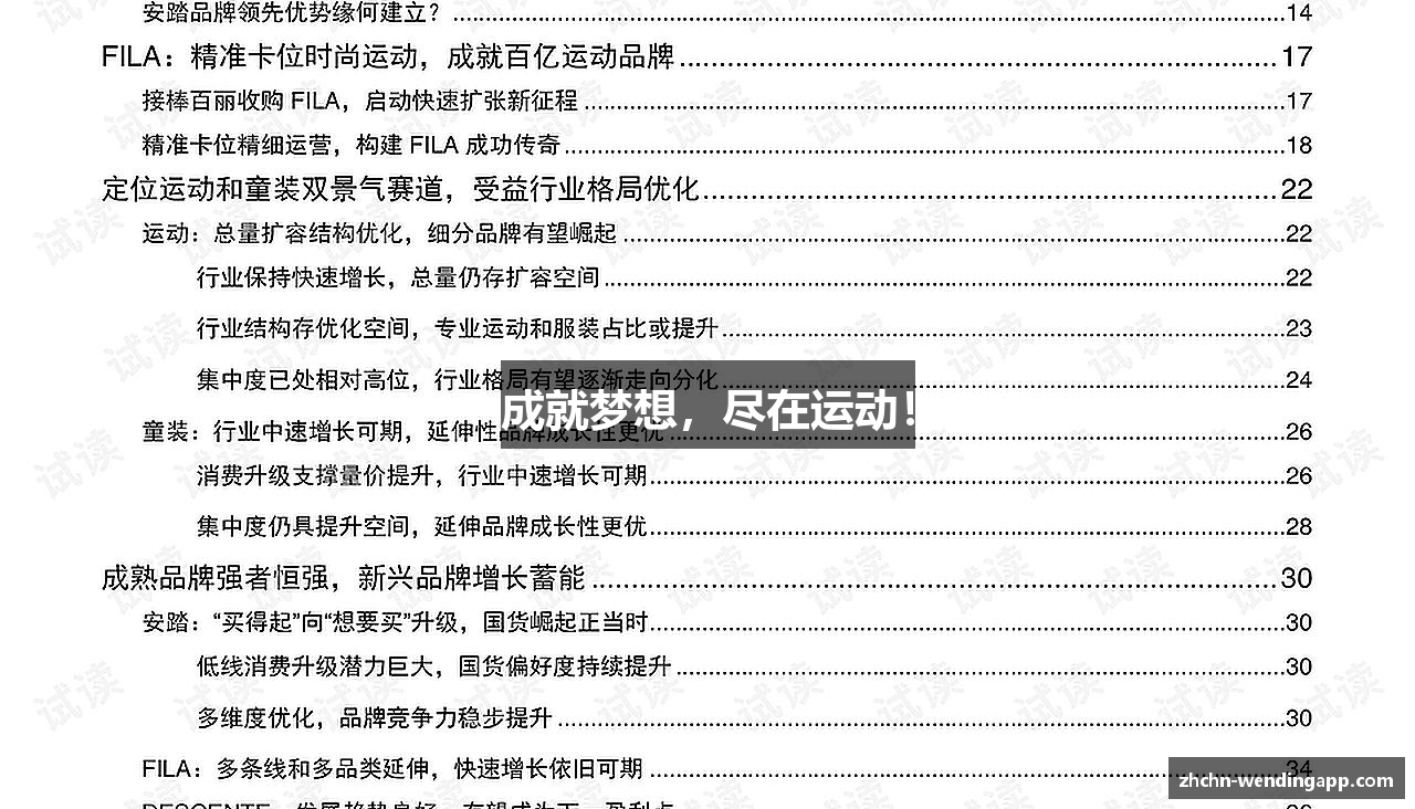 成就梦想，尽在运动！